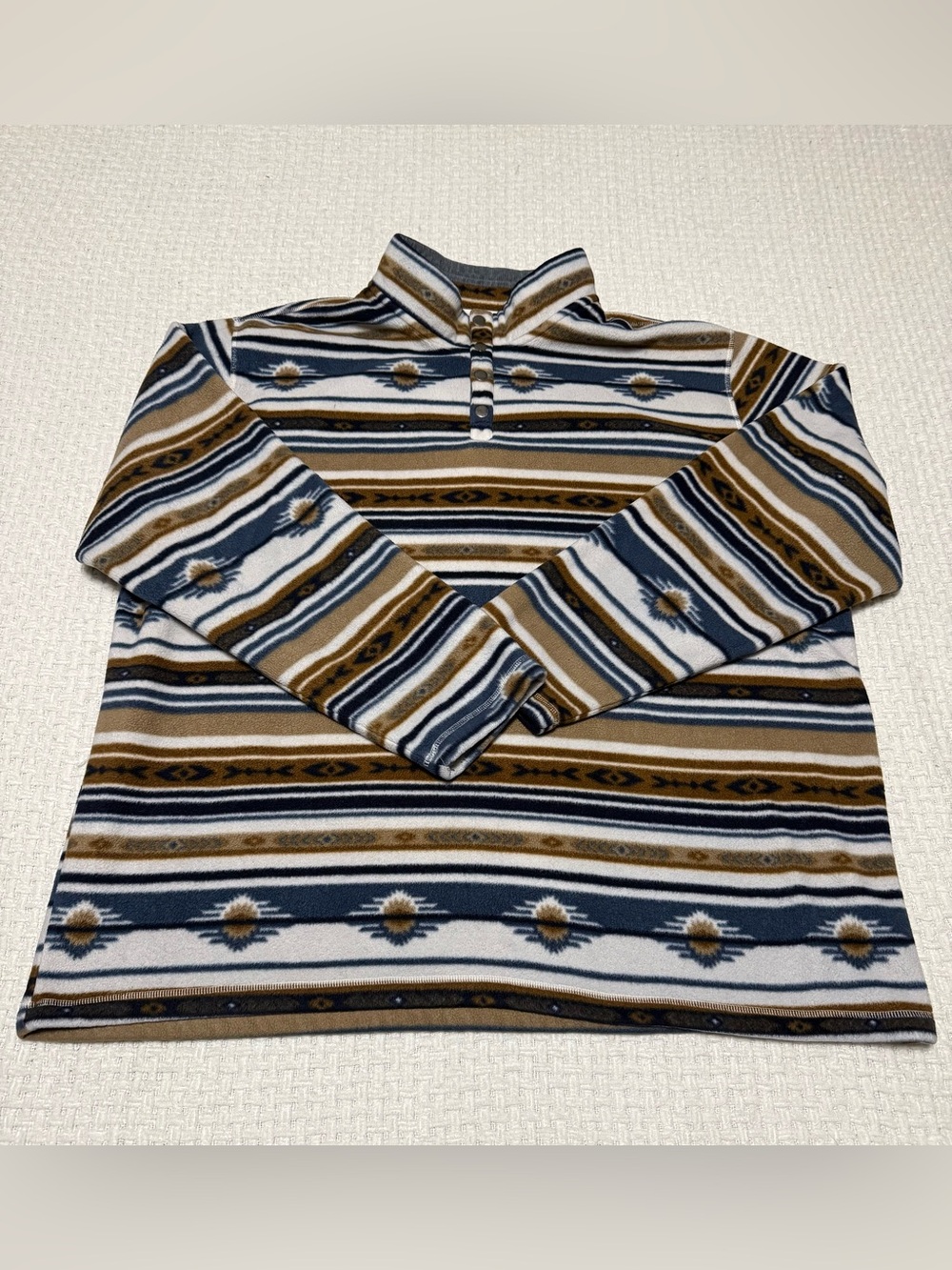 ROWM Men's Quarter-Snap Mock-Neck Fleece Pullover. 3XT. Great condition